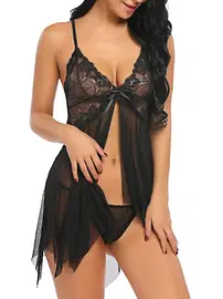 Bella Notte Tül Transparan Babydoll Gecelik Bella Notte 15500